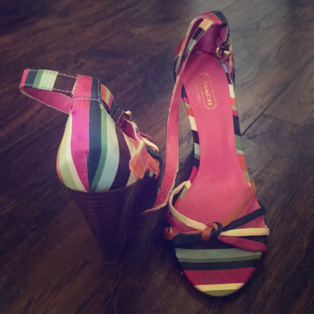 Coach wedge heels 💕 size 6.5